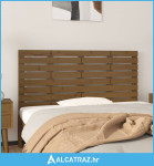 Zidno uzglavlje boja meda 146x3x63 cm masivna borovina - NOVO