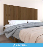 Zidno uzglavlje boja meda 204x3x90 cm masivna borovina - NOVO