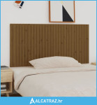 Zidno uzglavlje smeđa boja meda 185x3x90 cm od masivne borovine - NOVO