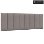 Jastuk za uzglavlje Hanko smeđesivi 120 cm od tkanine - Sivo-smeđa 120