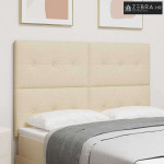 LED glava kreveta S LED lampica Krema 160 cm Poliester