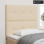 LED glava kreveta S LED lampica Krema 80 cm Poliester