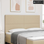 LED glava kreveta S LED lampica Siva zelena 180 cm Poliester