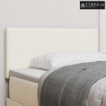 LED glava kreveta s LED trakama Krema 80 cm Kordura tekstil - Krema 80