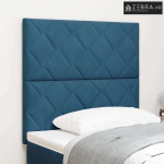 LED glava kreveta Tamno plava 100 cm Lažna koža