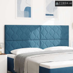 LED glava kreveta Tamno plava 200 cm Lažna koža