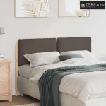 Tapecirani uzglavlje Prirodna i svijetlo siva 150 cm - Prirodna i taup