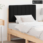 Tapecirani uzglavlje Smeđa i crna 80 cm Čvrsto borovo drvo