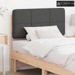 Tapecirani uzglavlje s uzglavljem Smeđa i tamno siva 80 cm