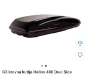 Krovna kutija G3 Helios 480 Dual Side