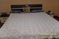 Pleteni prekrivač od konca za krevet 240 x 200
