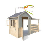 Dječja drvena kućica s trijemom i nadstrešnicom - Eugénie