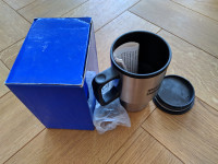 P: električna šalica od nehrđajućeg čelika - novo, nekorišteno