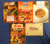 KUHARICE - 5 KOMADA -PODRAVKA RECEPTI, DIGO, ROYAL...