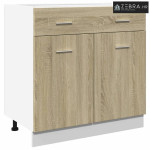 Ormarić s donjim ladicama Lyon Sonoma hrast 80x46x81,5 cm Konstruirano