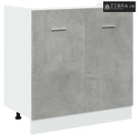 Ormarić za sudoper Lyon Betonsko sivi 80x46x81,5 cm Konstruirano drvo