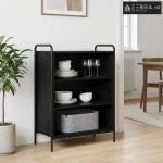Kreveta Crni hrast 97 x 33 x 81 cm Konstruirano drvo - Crni hrast s 2