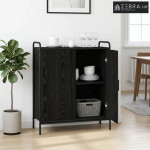 Kreveta Crni hrast 97 x 33 x 81 cm Konstruirano drvo - Crni hrast S 2