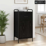 Kreveta Crni hrast 97 x 33 x 81 cm Konstruirano drvo - Crni hrast s 2