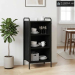Kreveta Crni hrast 97 x 33 x 81 cm Konstruirano drvo - Crni hrast s 2