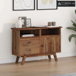 Kreveta s ladicama Smeđa 100 x 30 x 68 cm Čvrsto teak drvo