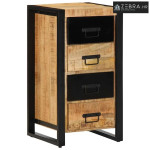 Ormar s ladicama 40x40x90 cm Puno grubo drvo Mango - Smeđa