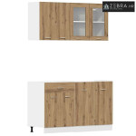 Set kuhinjskih ormarića od 4 dijela Lyon Artisan hrast, inženjersko dr