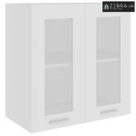 Viseći stakleni ormarić Lyon Bijeli 60x31x60 cm Inženirsko drvo