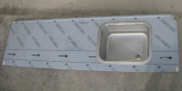 Radna ploča / sudoper 202 x 60cm, inox