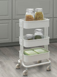 IKEA RÅSHULT Trolley, white, 28x38x65 cm