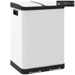 Kanta za otpad s dva odjeljka, 2 x 30 l, otporna na otiske prstiju, pe