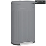 Kanta za smeće s pedalom, 30 l, poklopac, 36,5x31,2x60,8 cm, siva