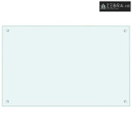 Kuhinjska zaštita od prskanja mliječna 80 x 50 cm kaljeno staklo