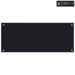 Kuhinjska zaštita od prskanja crna 100 x 40 cm kaljeno staklo - Crna 1