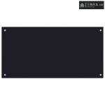 Kuhinjska zaštita od prskanja crna 100 x 50 cm kaljeno staklo - Crna 1