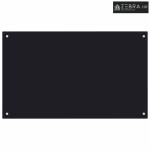 Kuhinjska zaštita od prskanja crna 100 x 60 cm kaljeno staklo - Crna 1