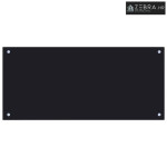 Kuhinjska zaštita od prskanja crna 90 x 40 cm kaljeno staklo - Crna 90
