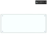 Kuhinjska zaštita od prskanja prozirna 100x40 cm kaljeno staklo
