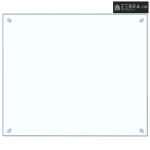 Kuhinjska zaštita od prskanja prozirna 70x60 cm kaljeno staklo