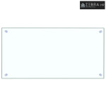 Kuhinjska zaštita od prskanja prozirna 80x40 cm kaljeno staklo