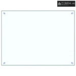 Kuhinjska zaštita od prskanja prozirna 80x60 cm kaljeno staklo