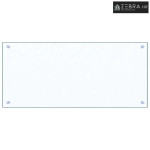 Kuhinjska zaštita od prskanja prozirna 90x40 cm kaljeno staklo
