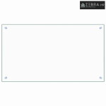 Kuhinjska zaštita od prskanja prozirna 90x50 cm kaljeno staklo