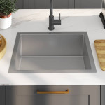 vidaXL Ručno rađeni kuhinjski sudoper od nehrđajućeg （145078）