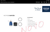Grohe kartuša 46374000 novo