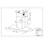 Napa Faber Stilo Glass Smart X/V A90 (710m3/h) 325.0617.016 StiloGlass