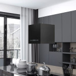 VidaXL Viseća otočna napa sa senzorom na dodir LCD 37 cm čelična nova