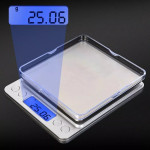 Digitalna inox ultra precizna mini kuhinjska vaga 0,1gr-3kg