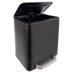 Orion BLACK koš za smeće s pedalom 6 L – crni