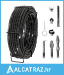 Sekcioni kabel za čišćenje odvoda 100FT/30,5 m x 5/8In/1,6 cm i 7 reza